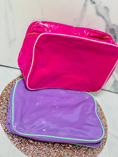 Shiny Nylon Cosmetic Bags