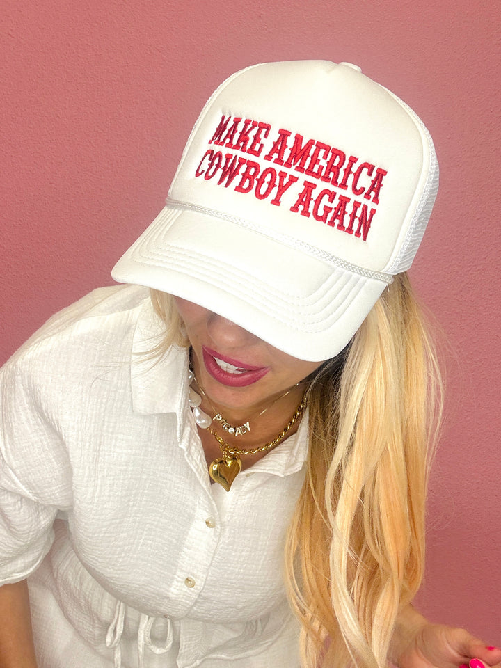 Make America Cowboy Again Trucker Hat