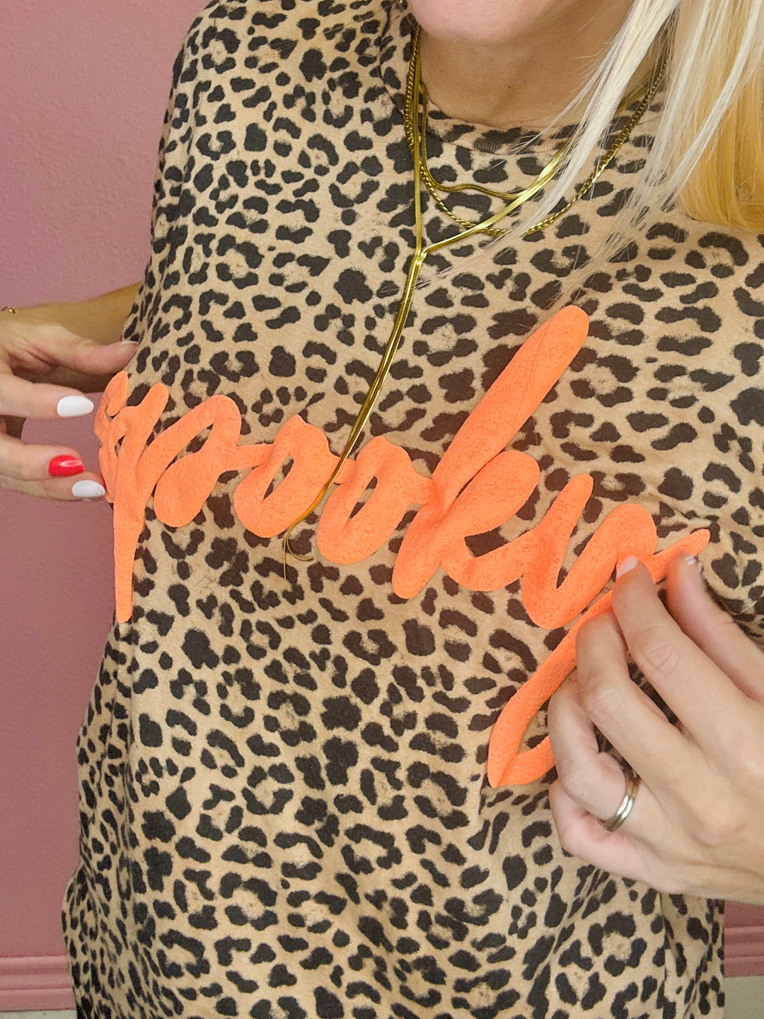 Spooky Leopard Graphic Tee