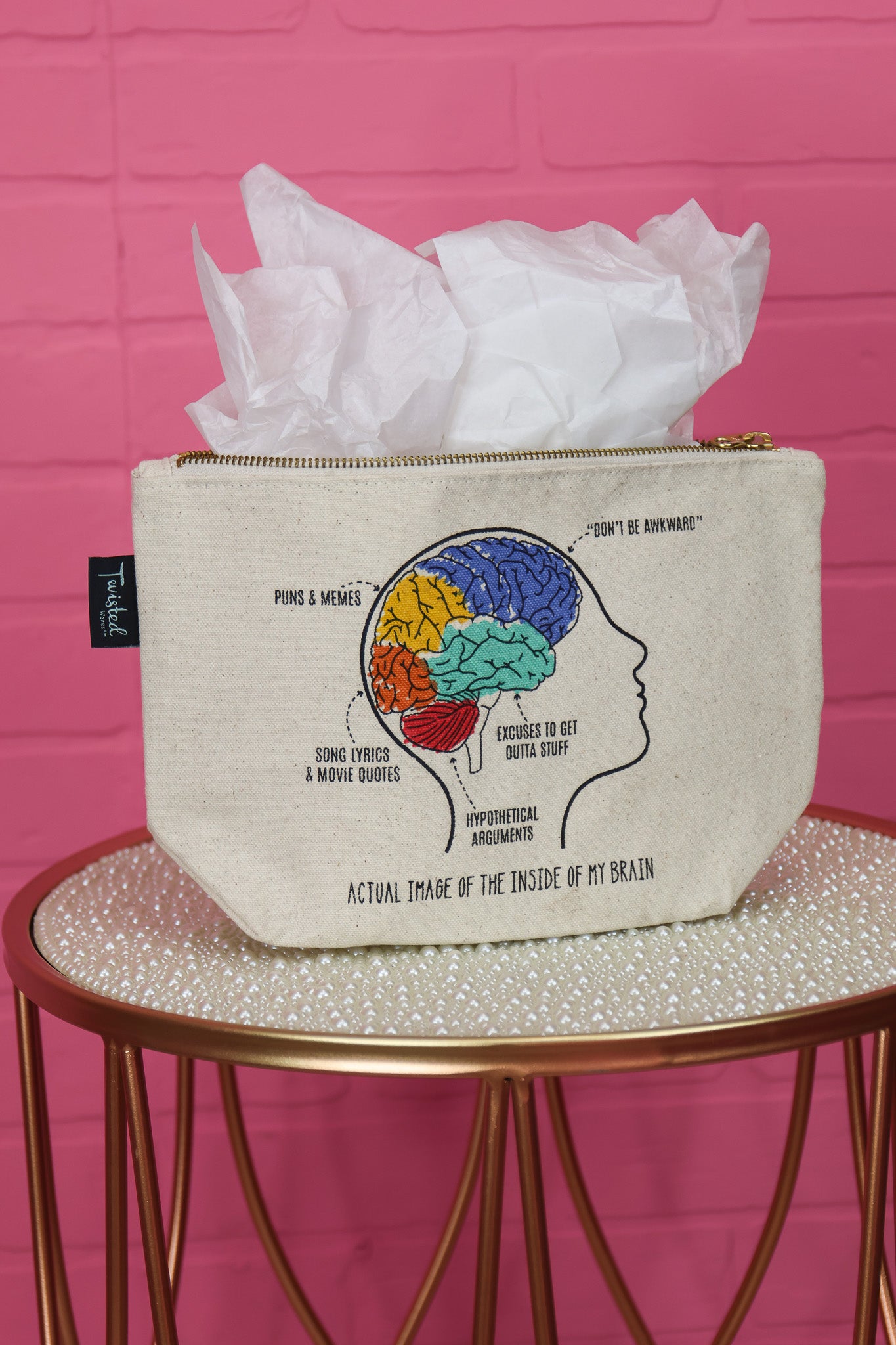 Actual Image Of My Brain Canvas Bag