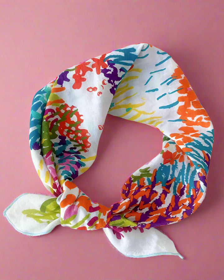 The Petal Whisper Bandana Scarf