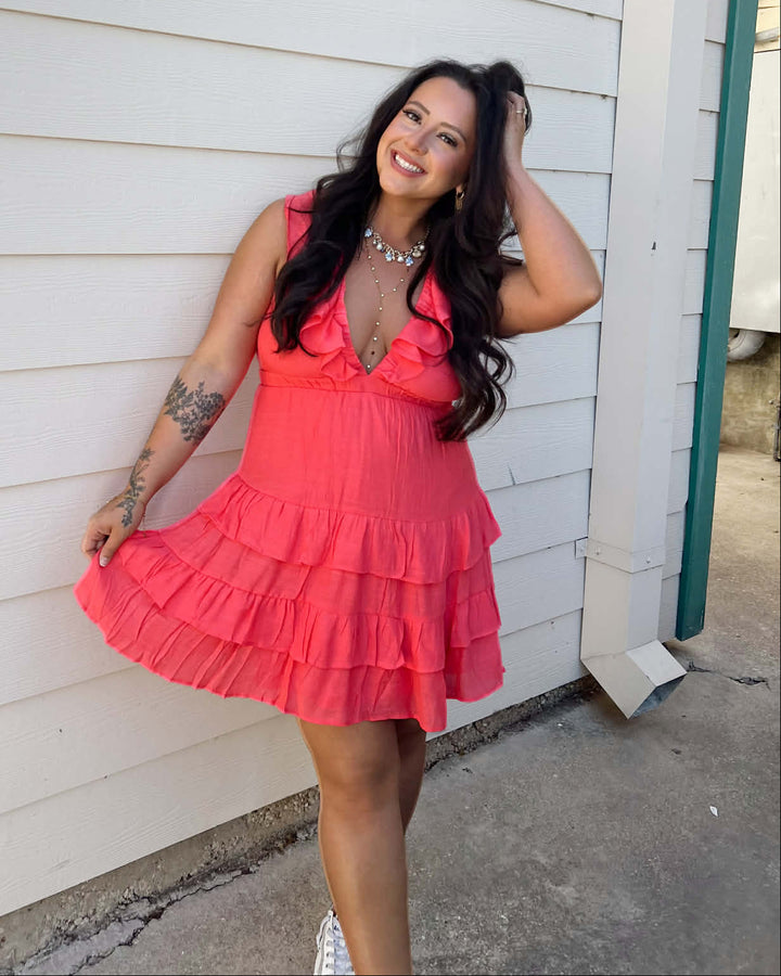 Ruffle Me Radiant Mini Dress