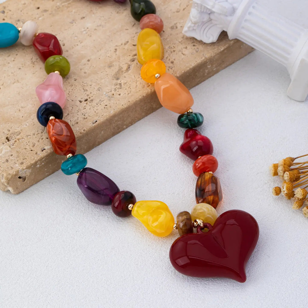 The Rachel Chunky Heart Necklace