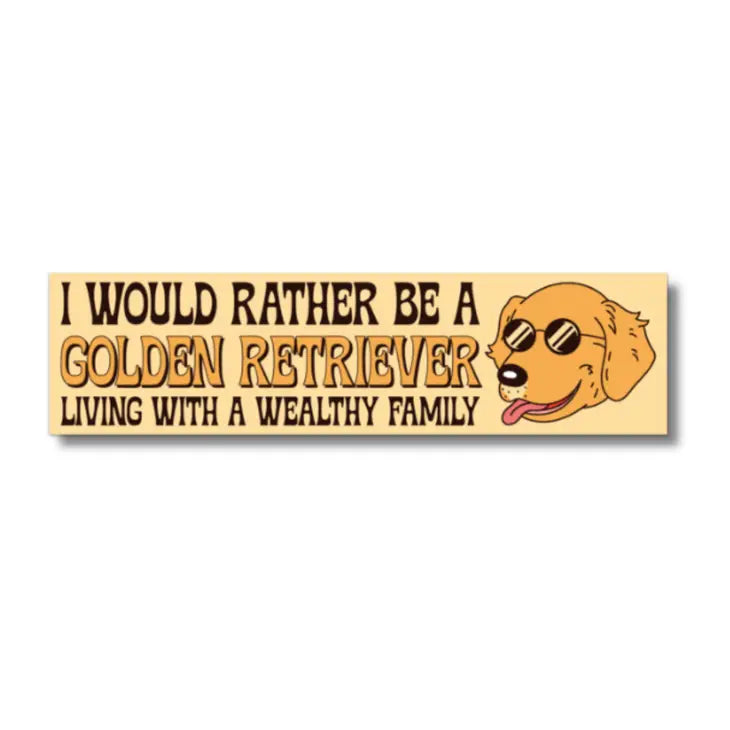 Golden Retriever Bumper Sticker