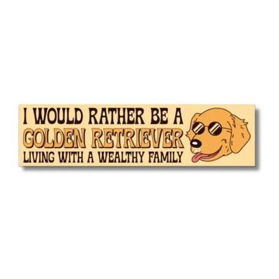 Golden Retriever Bumper Sticker