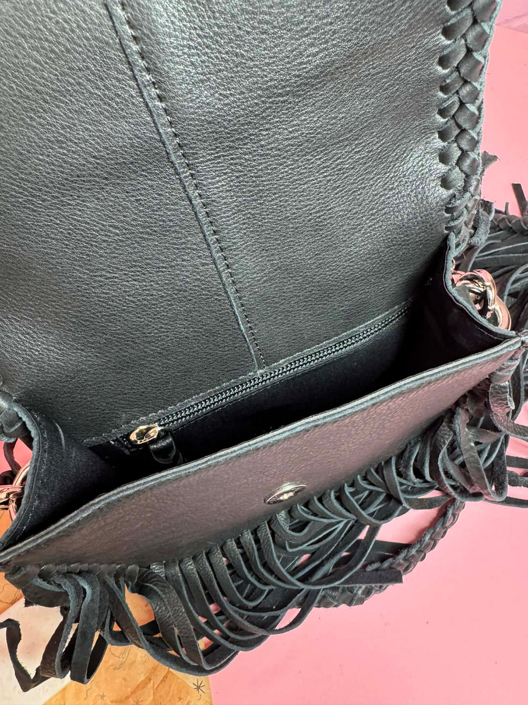 Midnight Mesa Fringe Bum Bag