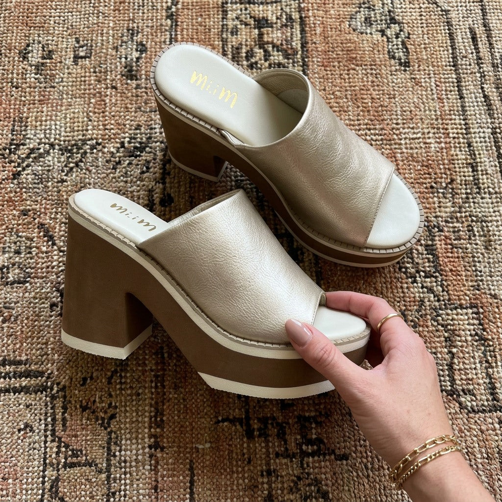 Gemma Gold Platform Sandal