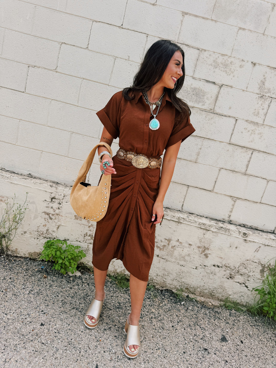 The Shannon Stud Shoulder Bag