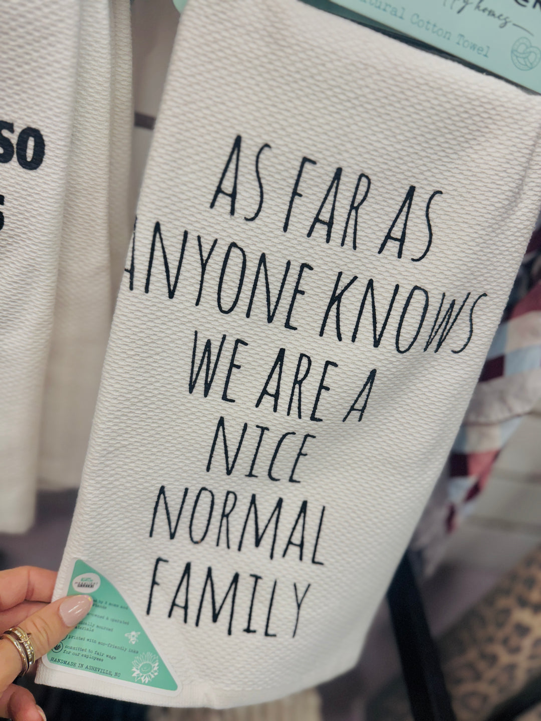 Normal Family Tea Towel