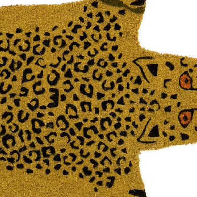 Leopard Cutout Coconut Doormat