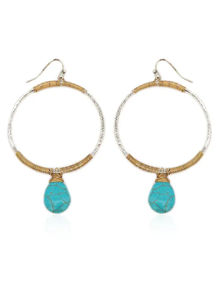 Western Girl Circle Earrings