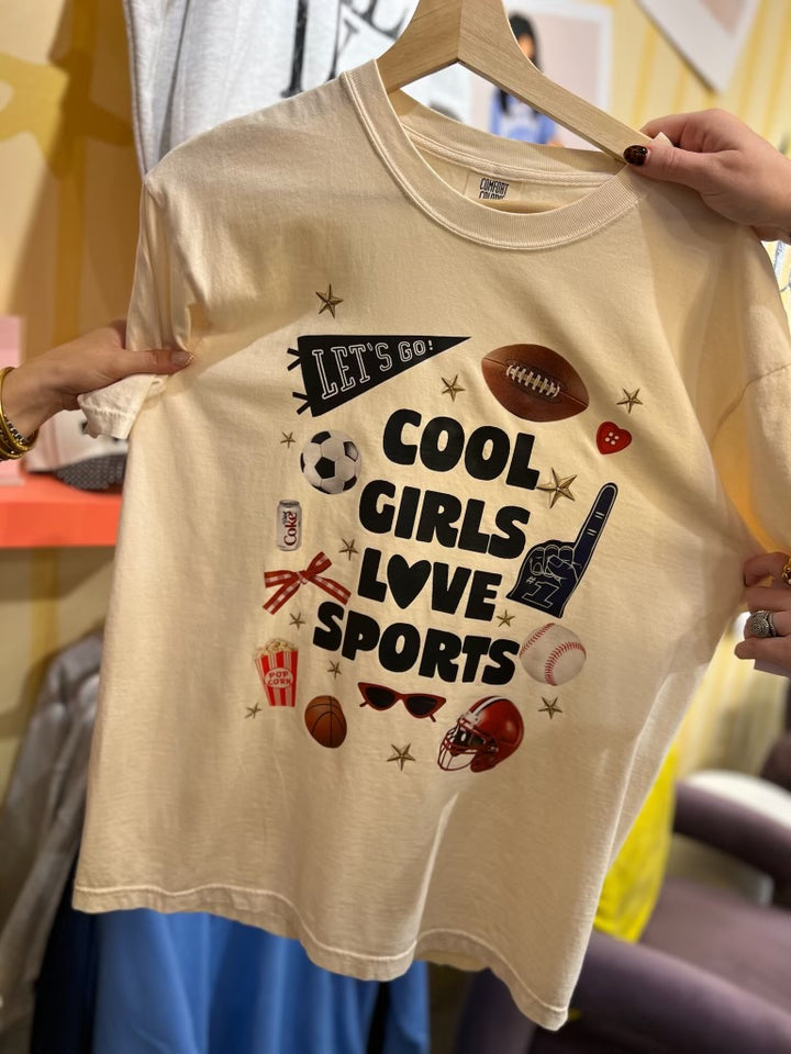 Cool Girls Love Sports Graphic Tee