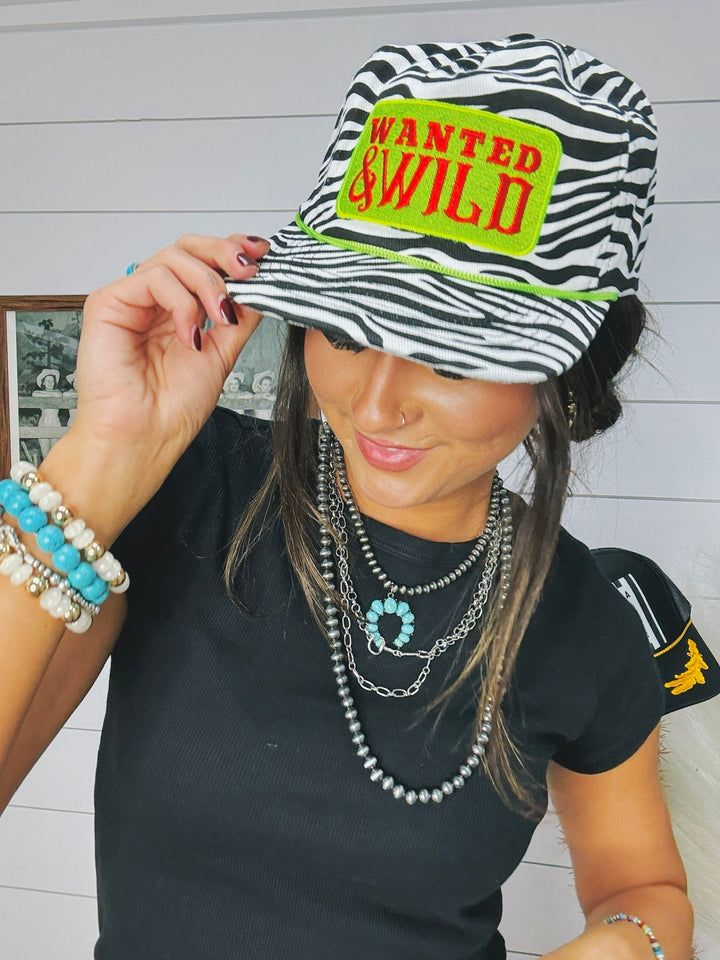 Wanted & Wild Zebra Trucker Hat