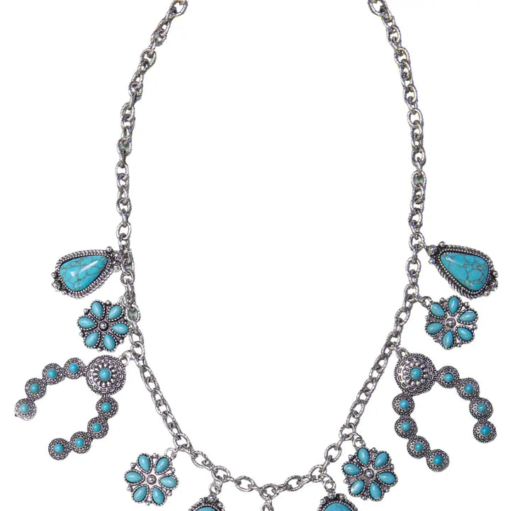 Silver & Saddle Moments Necklace