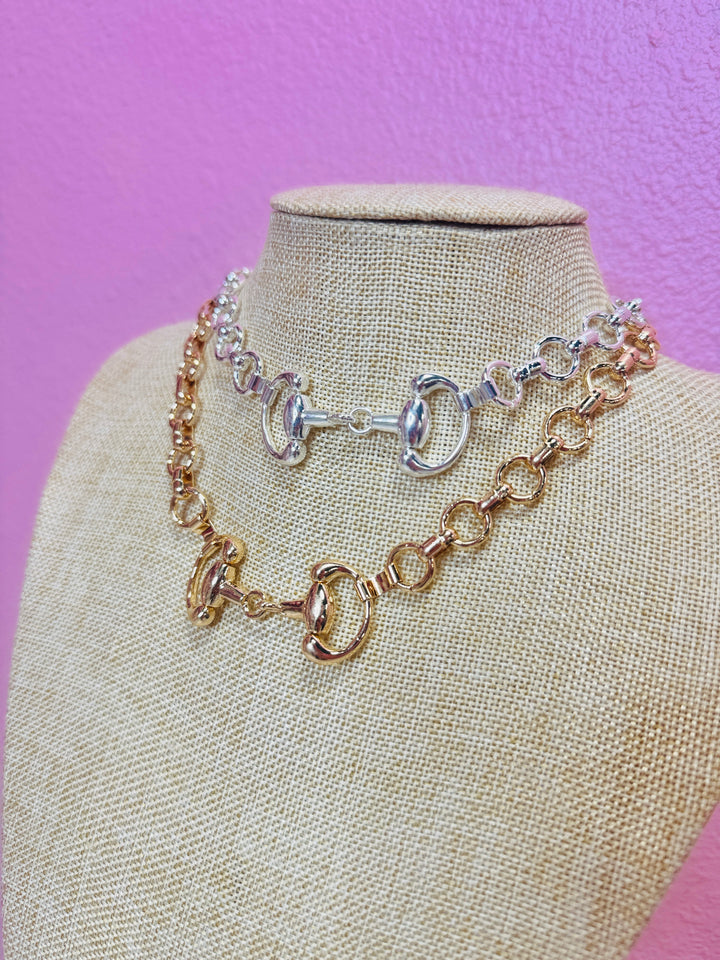 Classic Horsebit Link Necklace