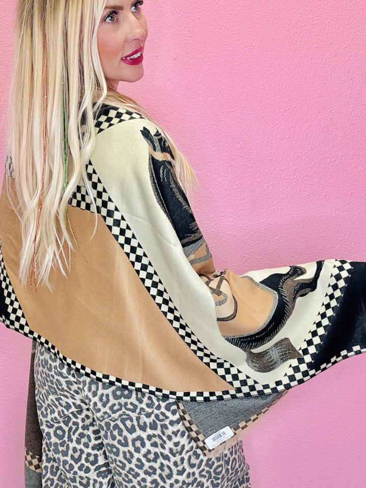 Horse Saddle Blanket Winter Scarf