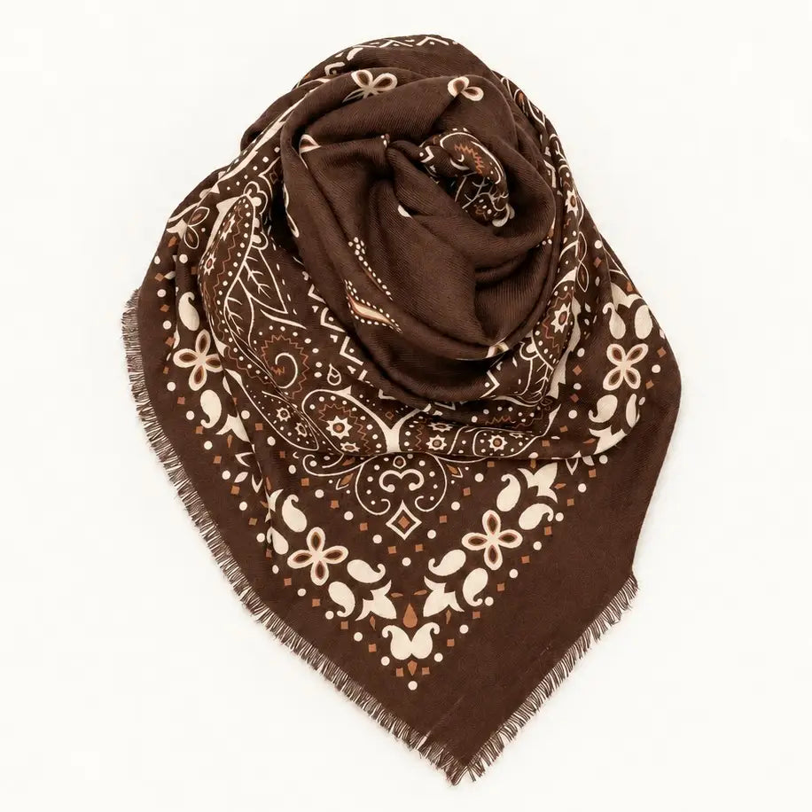 The Paisley Promise Fringe Edge Scarf