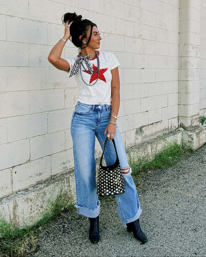 The Rebel Charm Wide Jeans