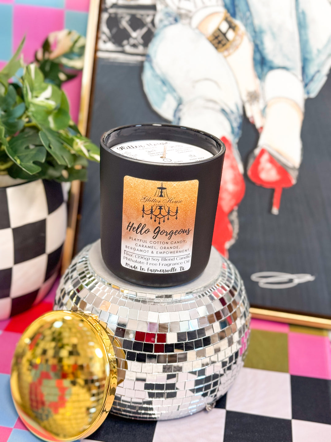 Glitter House 14 oz. candle