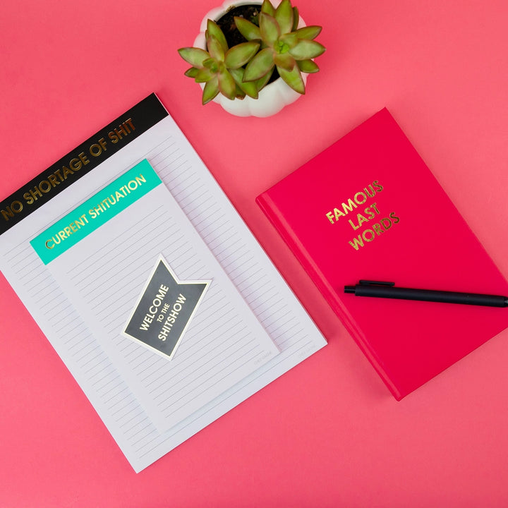 Famous Last Words Hardcover Journal
