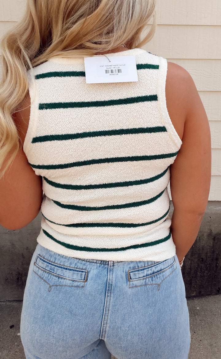 Sunset Stripe Sweater Tank