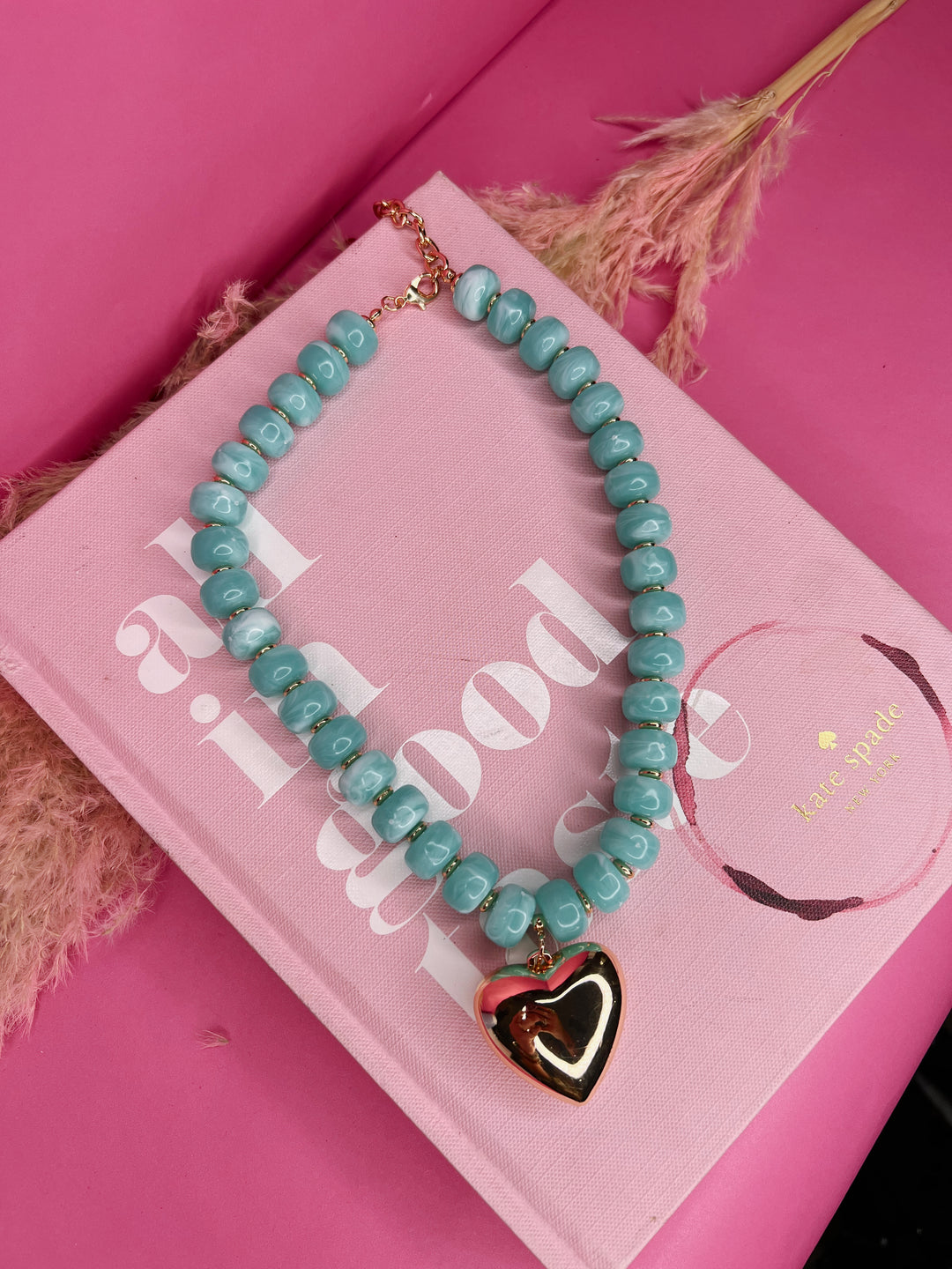 Ocean Heart Bubble Necklace