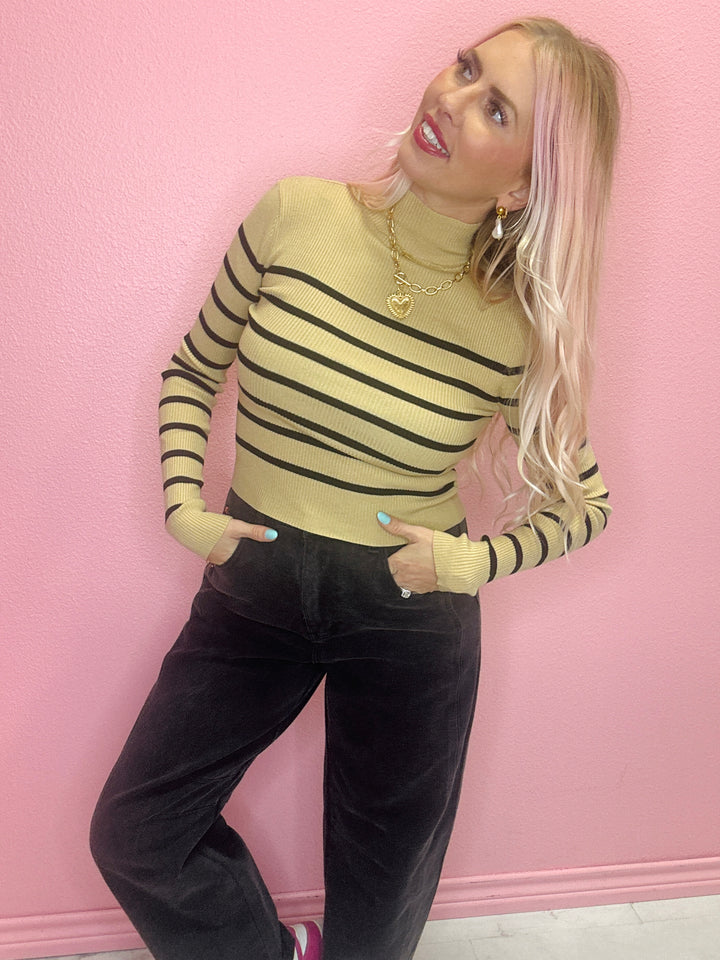 The City Stripe Knit Top