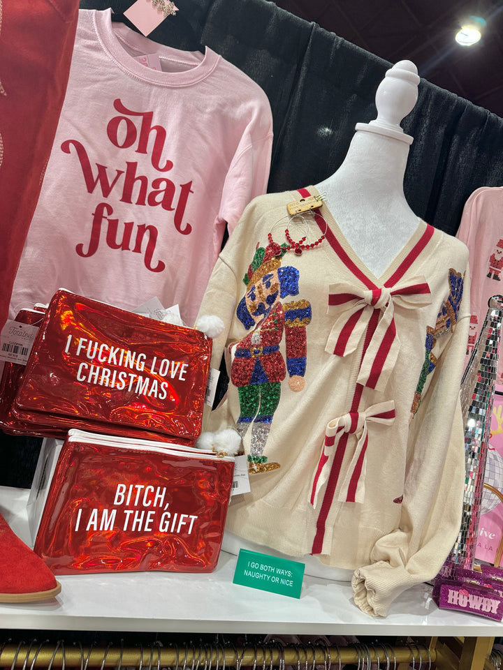 Nutcracker Bow Cardigan