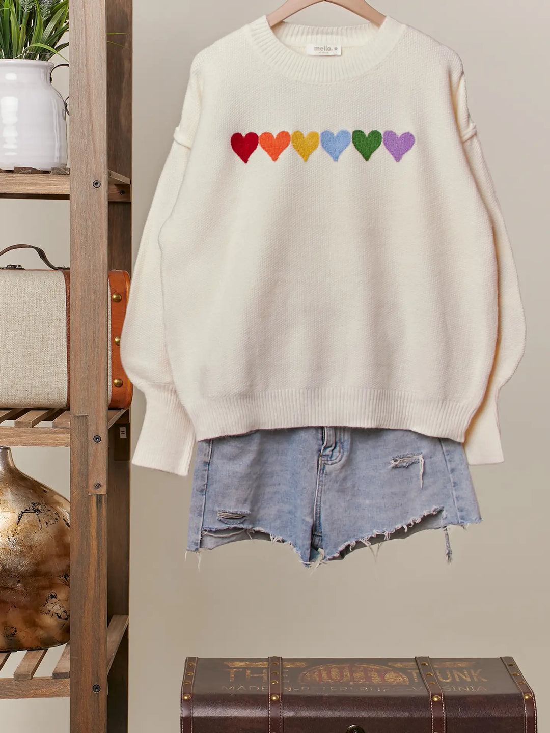 True Colors Heart Patch Sweater
