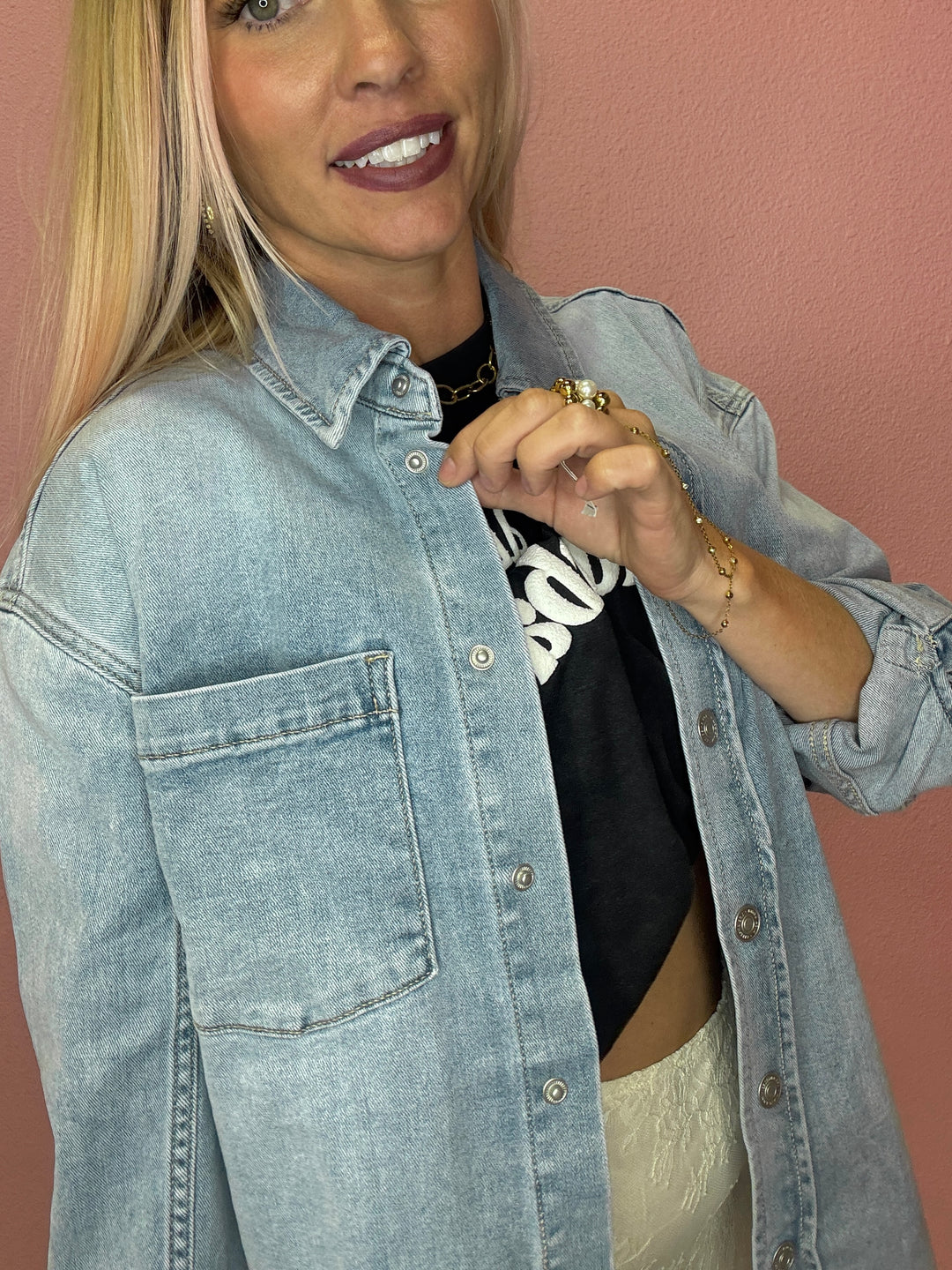 The Bianca Denim Top