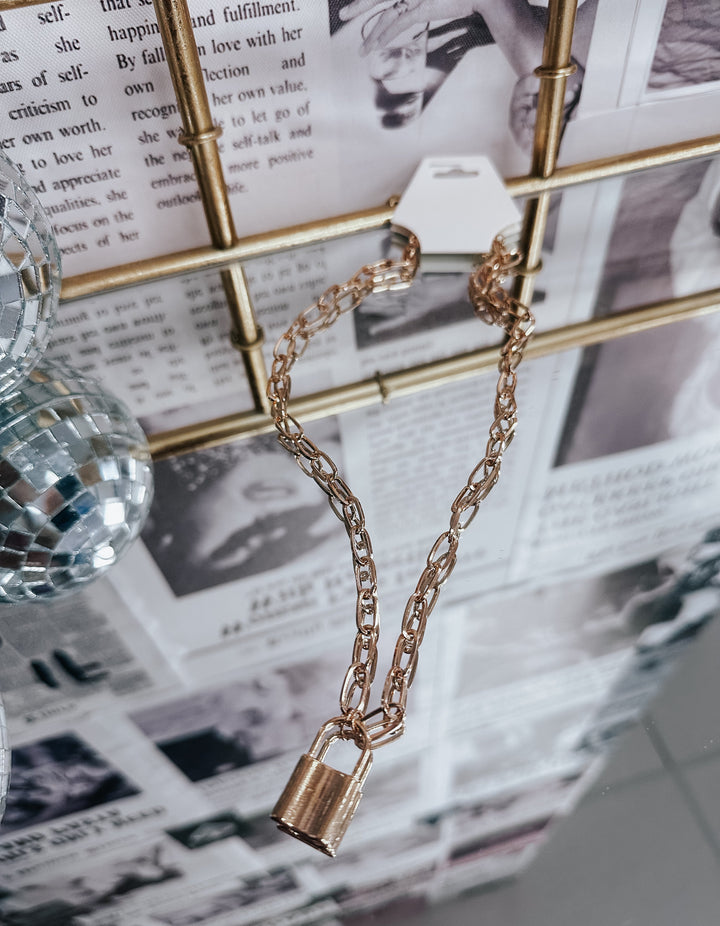 Love Lock Chain Necklace