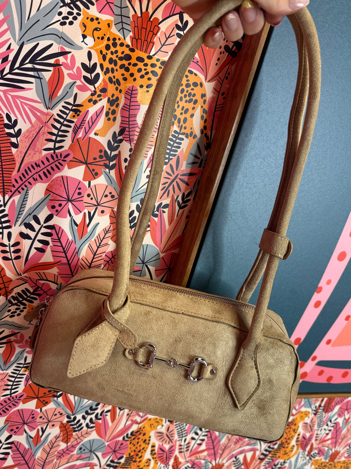 Palomino Snaffle Bit Suede Purse