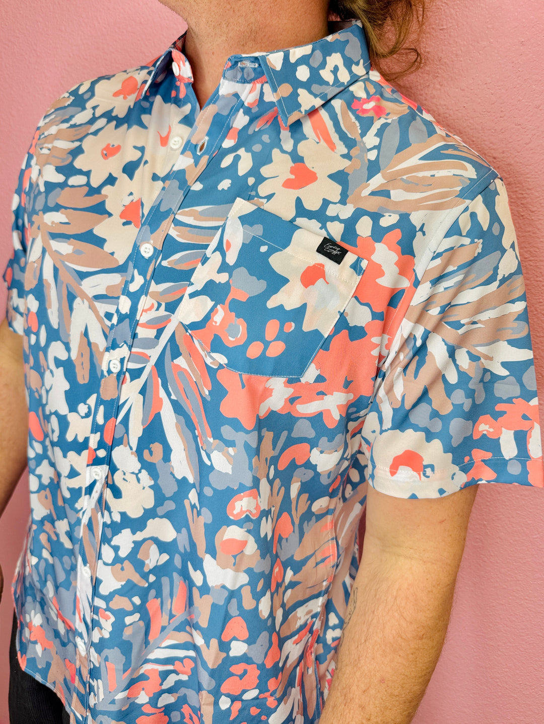 Wildflower Men's Polo Button Up