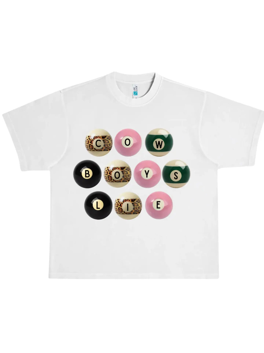 Cowboys Lie Pool Ball Graphic Tee