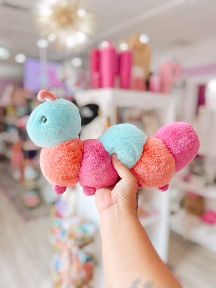 Munchie Pink Caterpillar Stuffed Animal