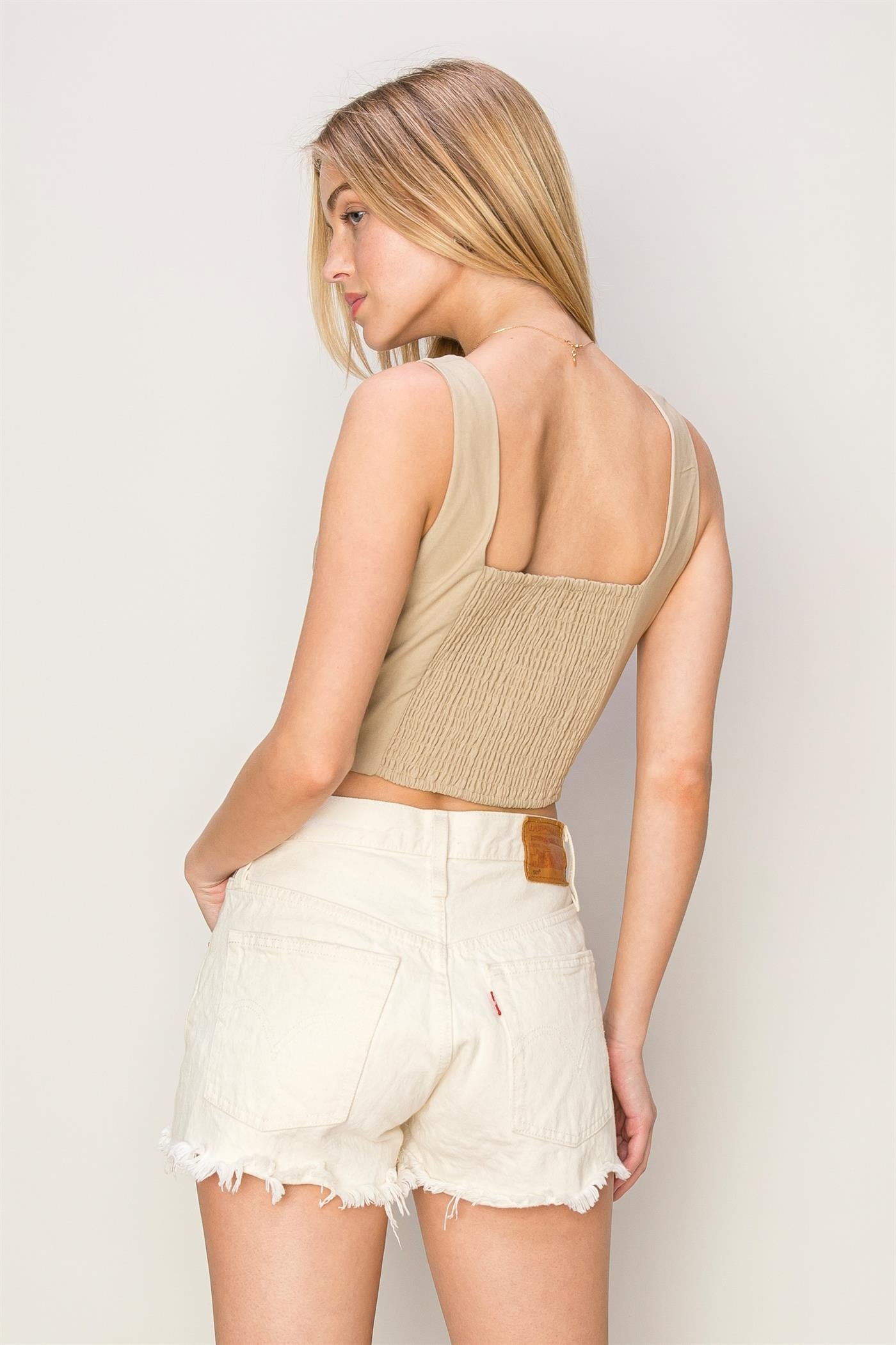 The Serena Sleeveless Crop Top