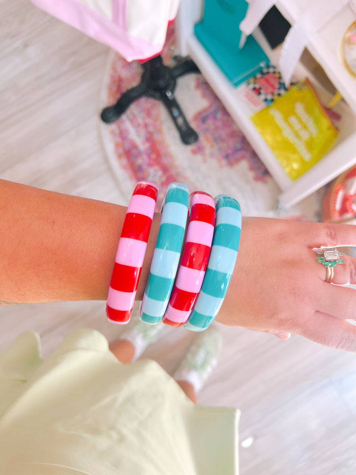 Candy Stripe Bangle Bracelet
