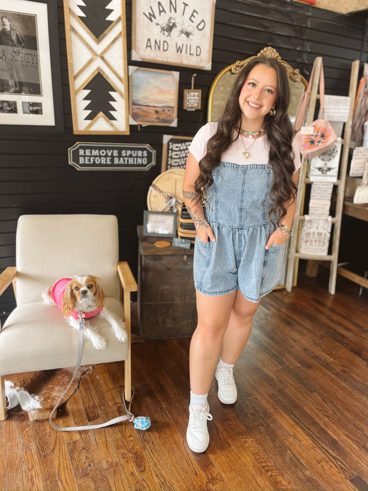 The Chicago Denim Romper