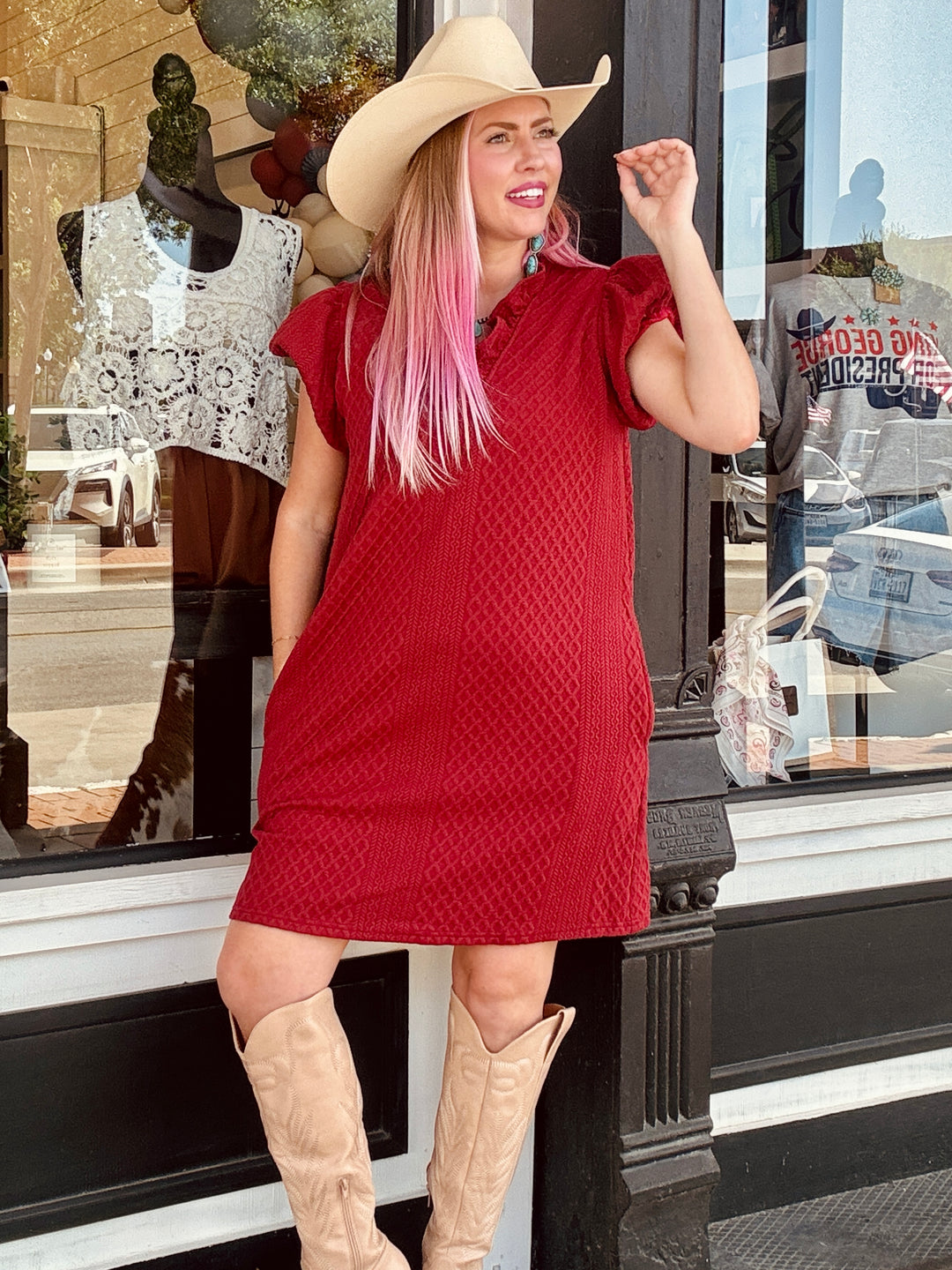 The Dallas Bubble Sleeve Dress