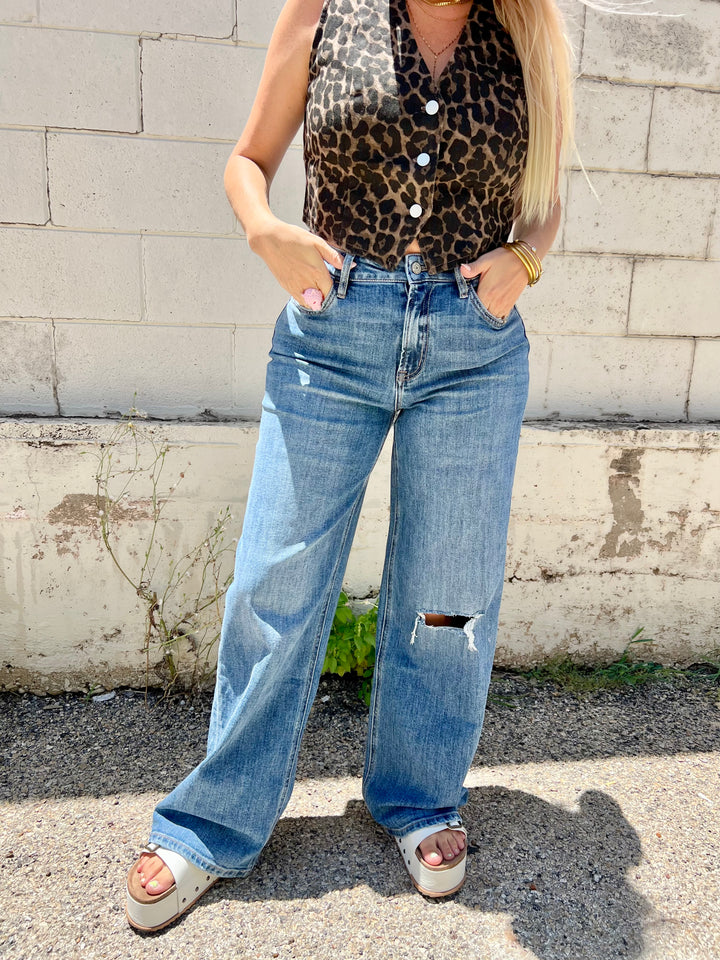 Head Turner Wide Leg Jeans
