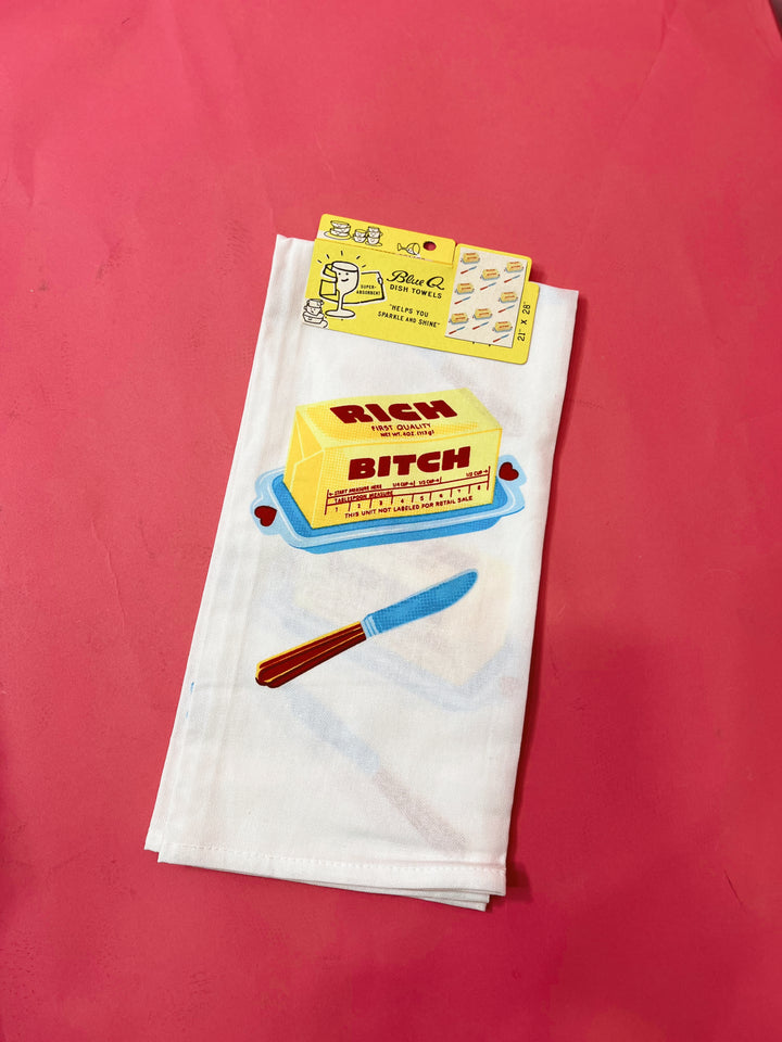 Rich Bitch Dish Towel