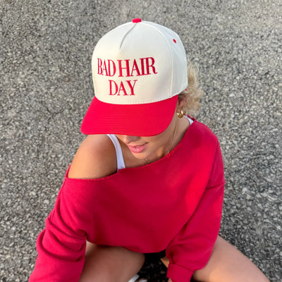 Bad Hair Day Embroidered Trucker Hat