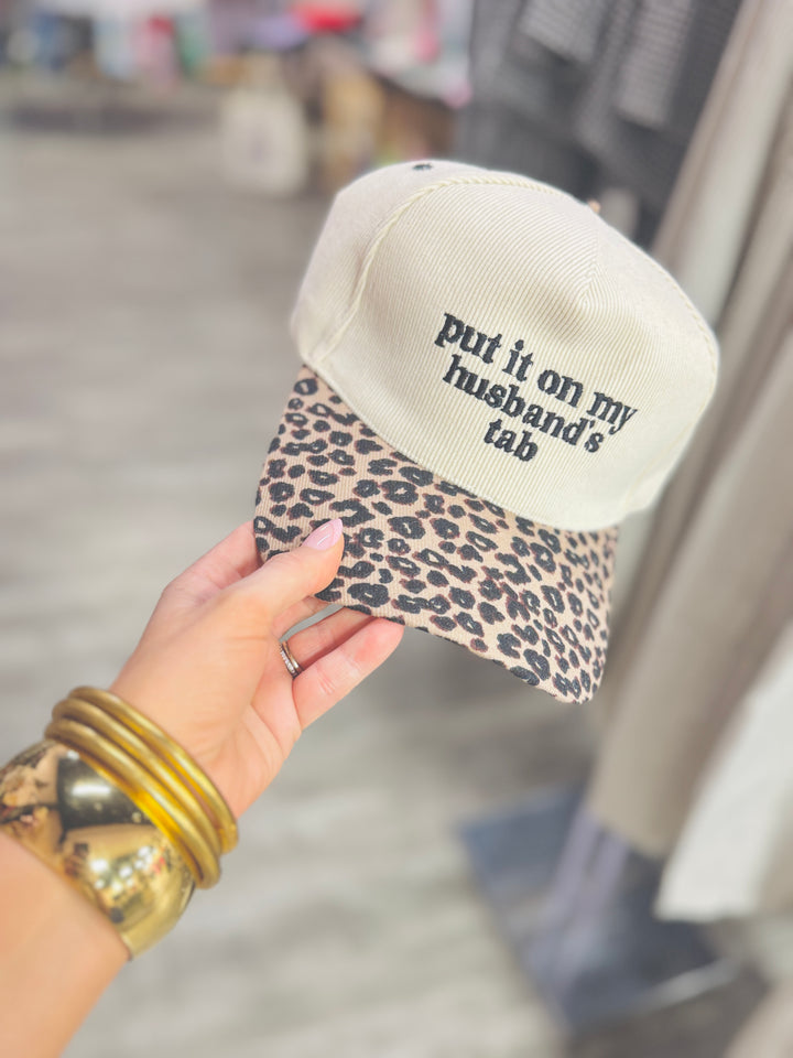 Put It On My Husband's Tab Corduroy Hat