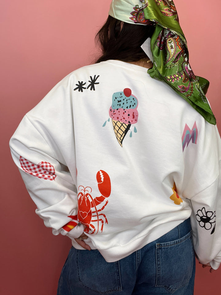 Somebody Loves You Graphic Sweater