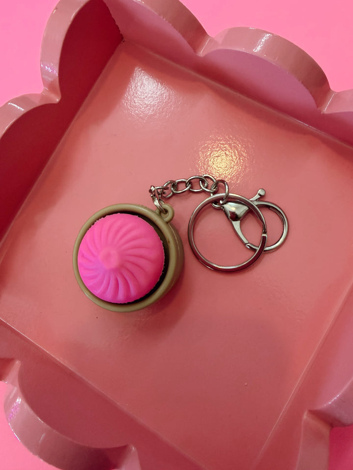 Clicky Dumpling Fidget Keychain