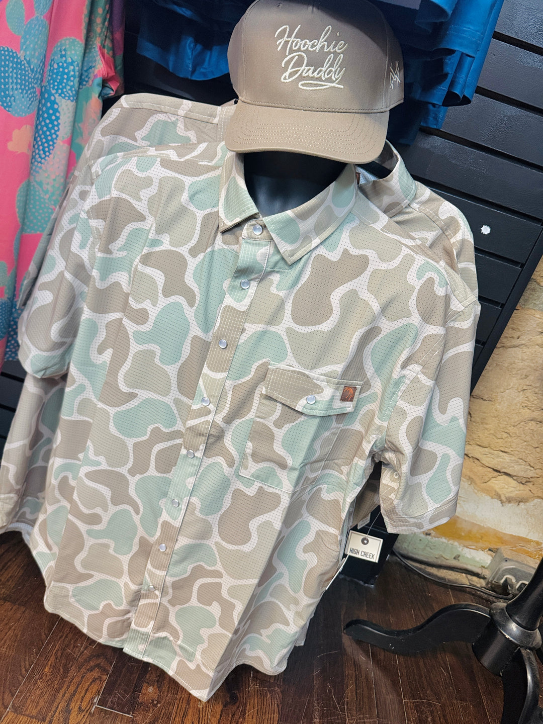 The Cole Camo Button Up