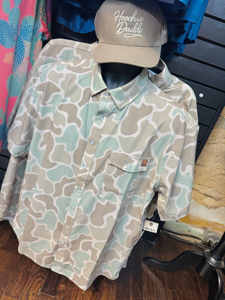 The Cole Camo Button Up