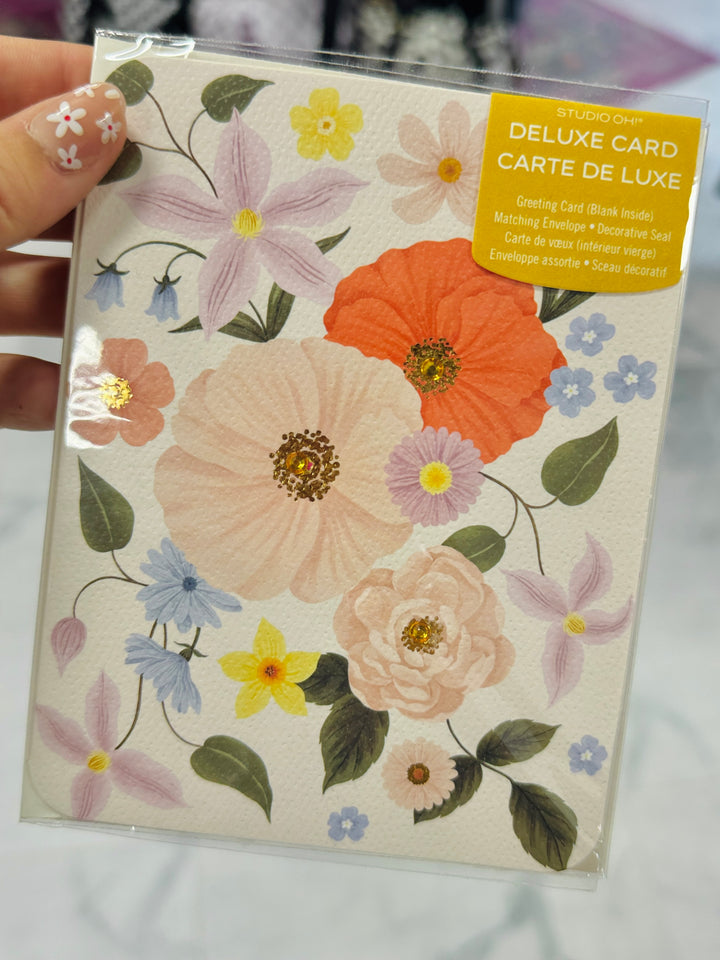 Delicate Windflowers Greeting Cards
