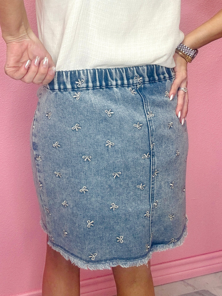 The Tori Bow Mini Skirt