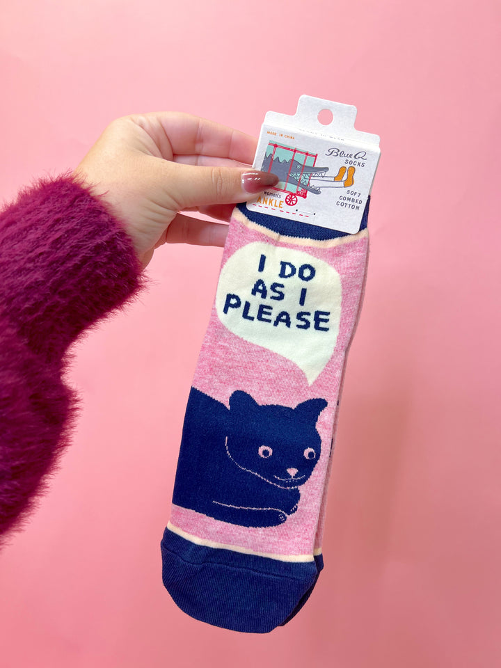 I Do As I Please Ankle Socks